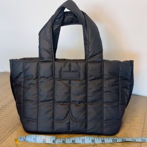 Hunter  Black Quilted Crossbody Bag